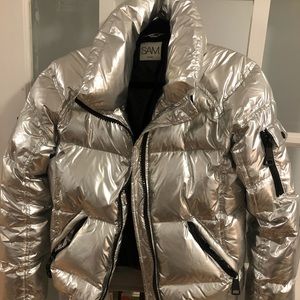 sam silver puffer jacket